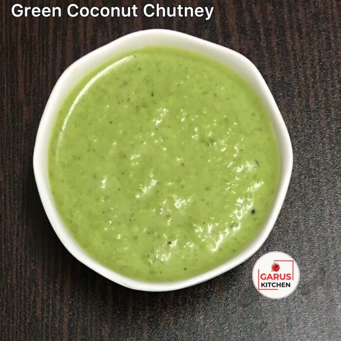 Green Coconut Chutney Recipe | Capsicum Coconut Chutney Recipe