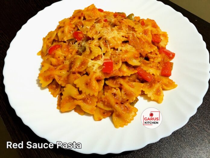 Red Sauce Pasta Recipe | Pasta in Red Sauce recipe