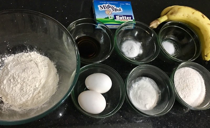 banana bread ingredients