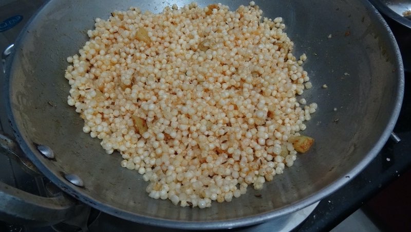 sabudana cooked