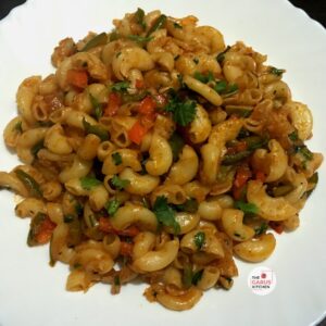 Indian style veg macaroni pasta recipe | vegetable macaroni recipe