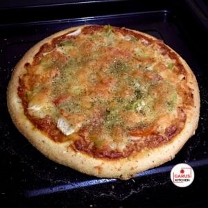 Dominos Veg Pizza Recipe | How to make Veg Pizza at Home | Vegetable Pizza Recipe