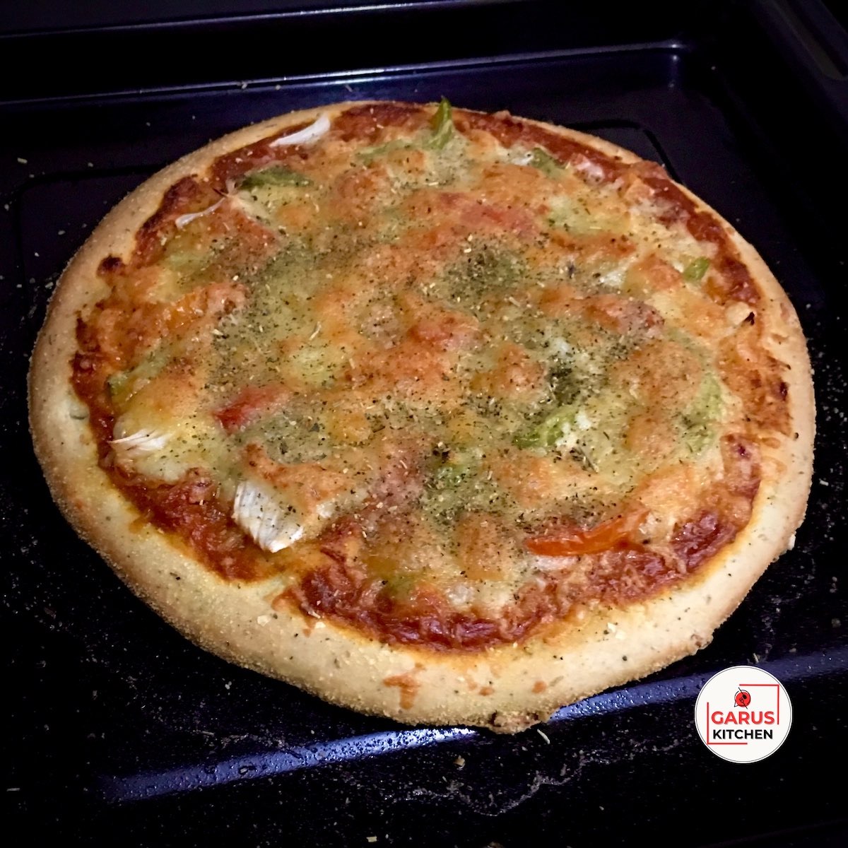 Dominos Veg Pizza Recipe | How to make Veg Pizza at Home | Vegetable Pizza Recipe