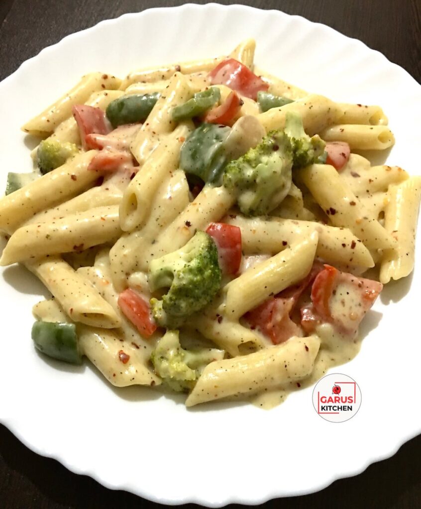 Italian style White Sauce Pasta Recipe