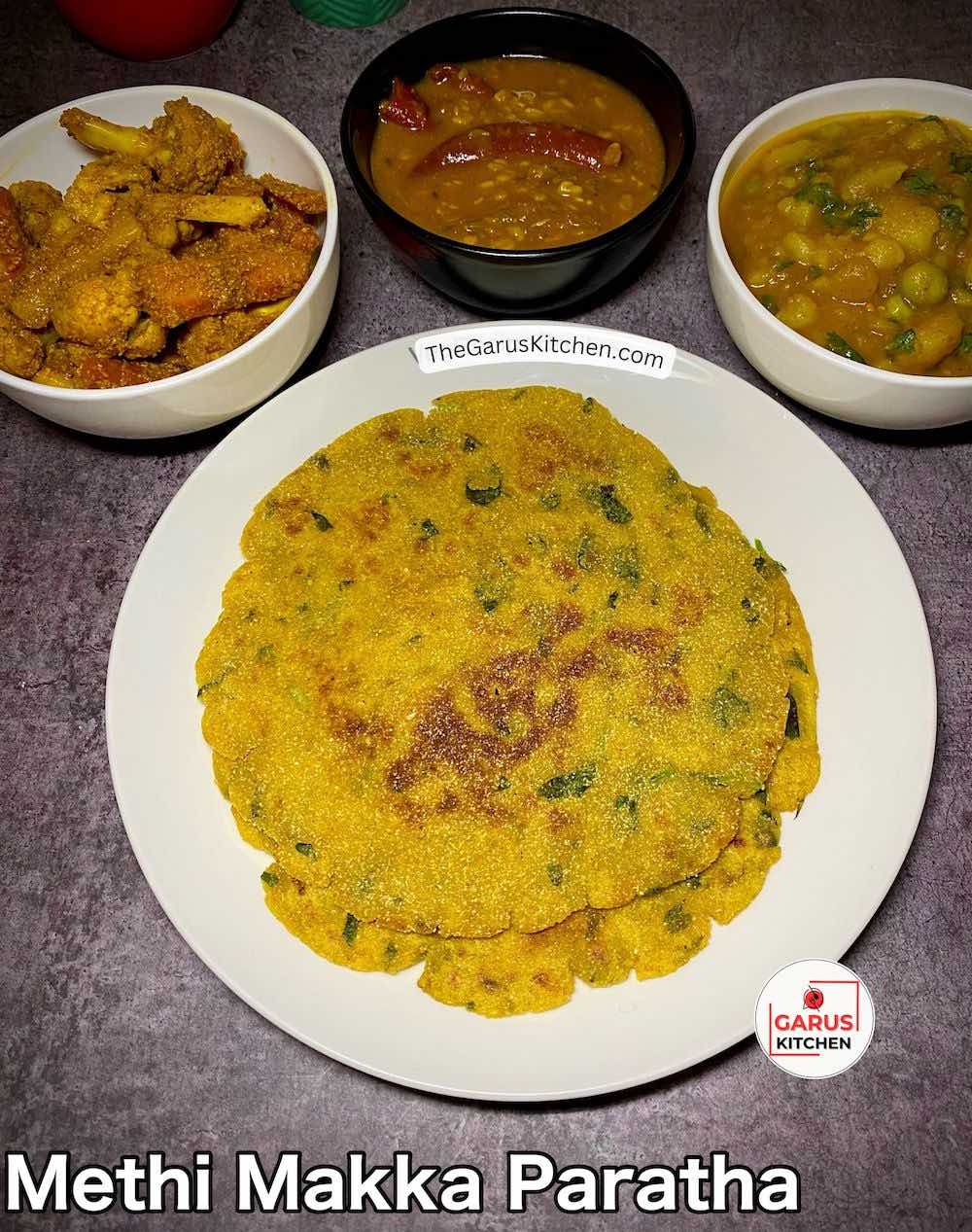 Methi Makka Paratha Recipe | Methi Makai Paratha Recipe