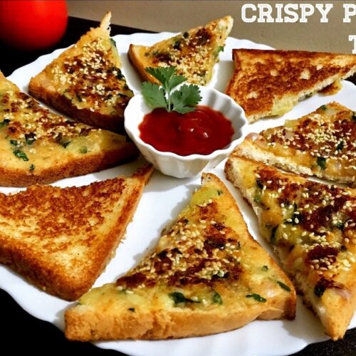 Crispy Potato Toast Recipe | Potato Sandwich Recipe