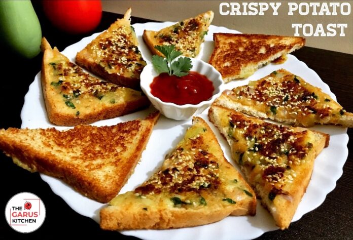 Crispy Potato Toast Recipe | Potato Sandwich Recipe
