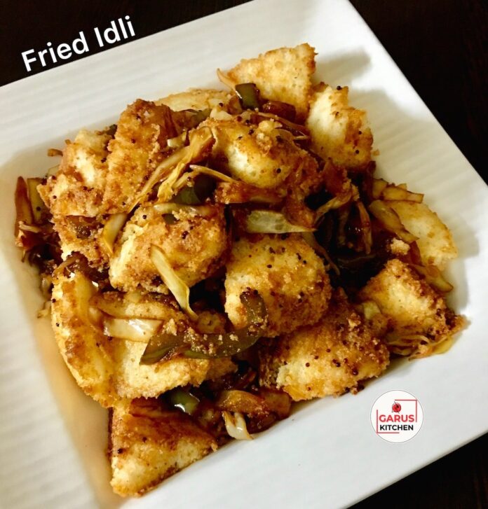 Chinese Fried Idli Recipe | Chinese Veg Fried Idli Recipe | Masala Idli Fry Recipe