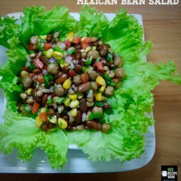 mexican bean salad recipe | mixed bean salad recipe | 5 bean salad recipe | high protein salad recipe