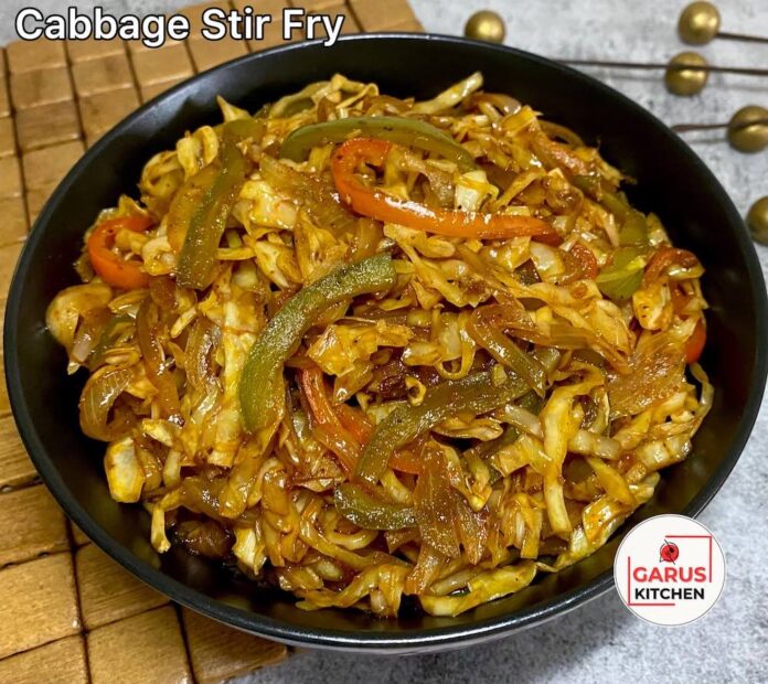 Stir-Fried Cabbage Recipe | Chinese style Cabbage Sabzi Recipe | Cabbage Stir Fry