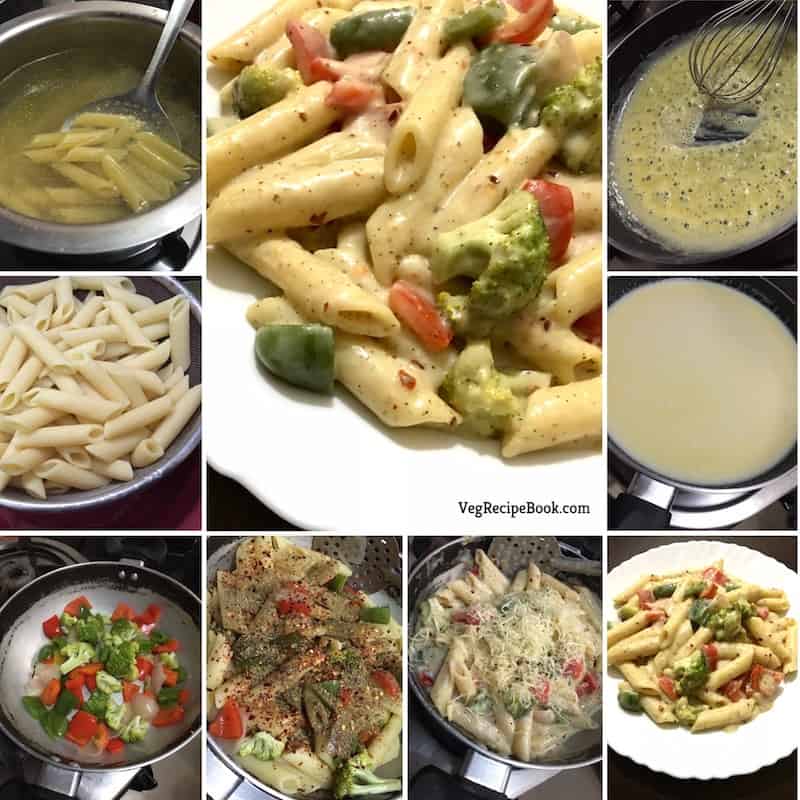 Pasta in White Sauce Recipe | Béchamel Sauce Pasta Recipe