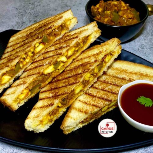 Paneer Sandwich Recipe | paneer grilled sandwich