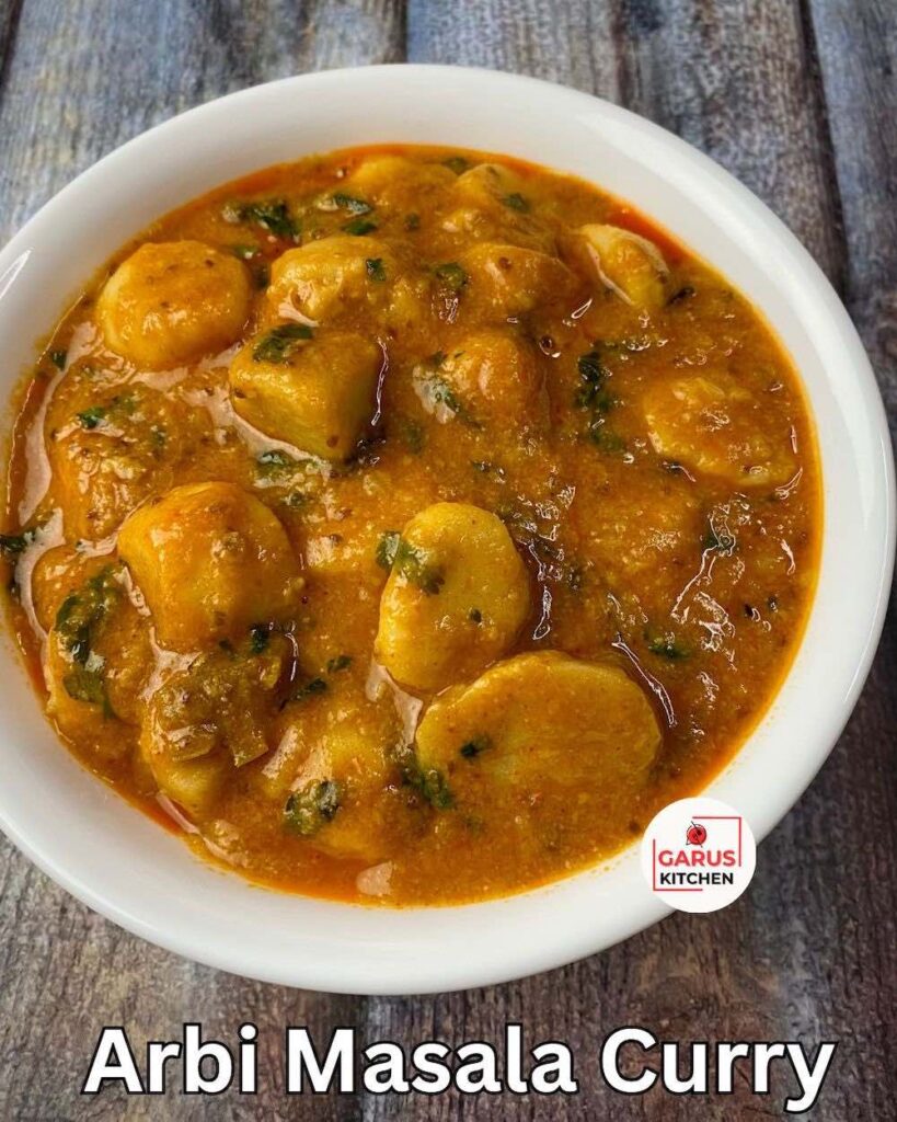 Arbi Curry Recipe - No Onion No Garlic | Navratri Arbi Masala Sabzi