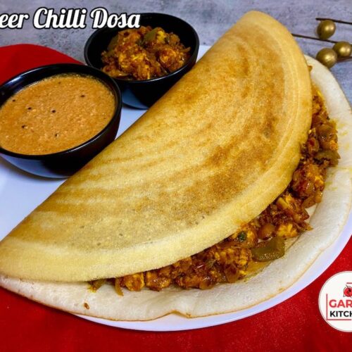 Paneer Chilli Dosa Recipe | Paneer Dosa Recipe