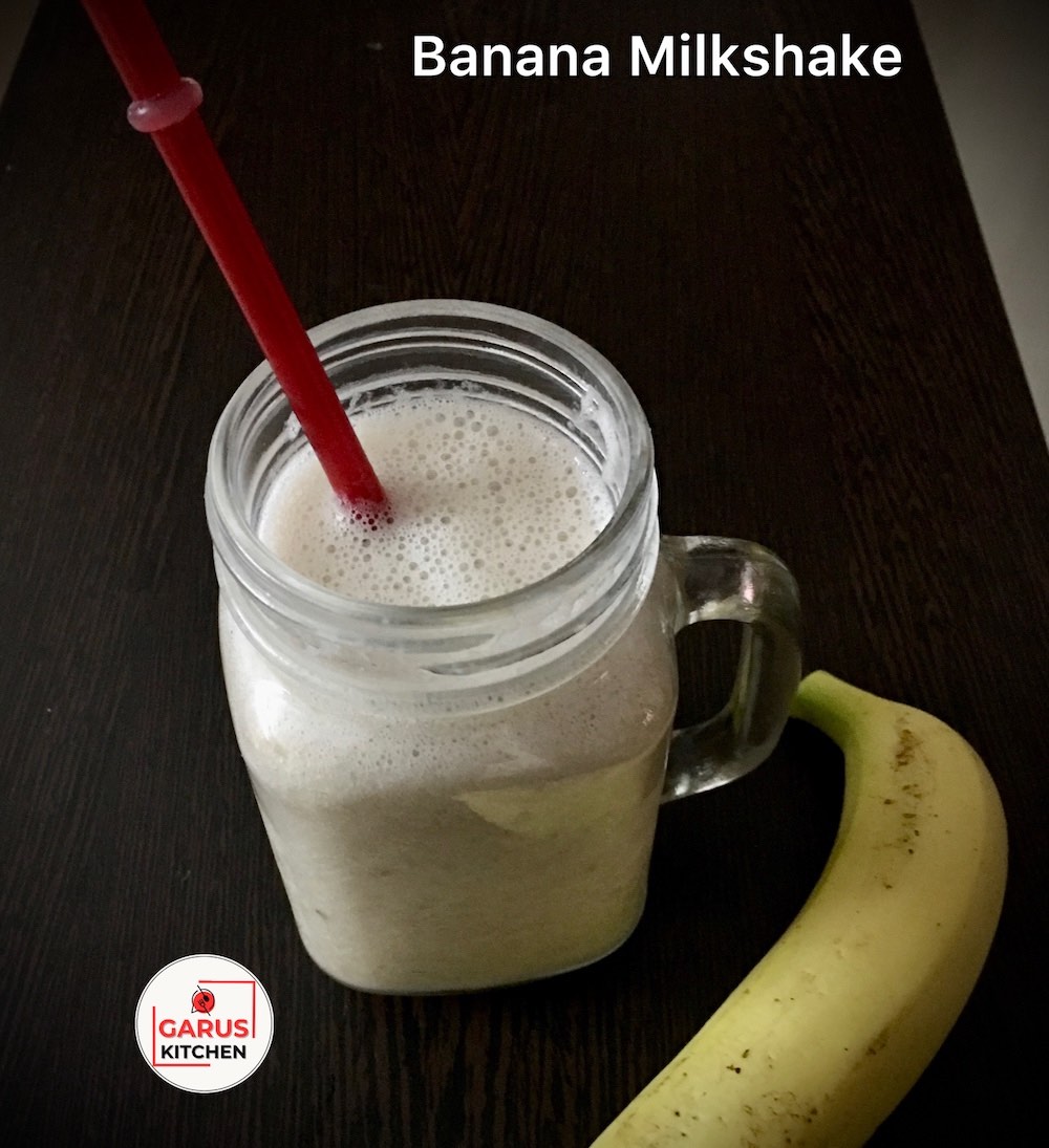 Banana Milkshake Recipe (Without Ice Cream) | Healthy Banana Shake Recipe