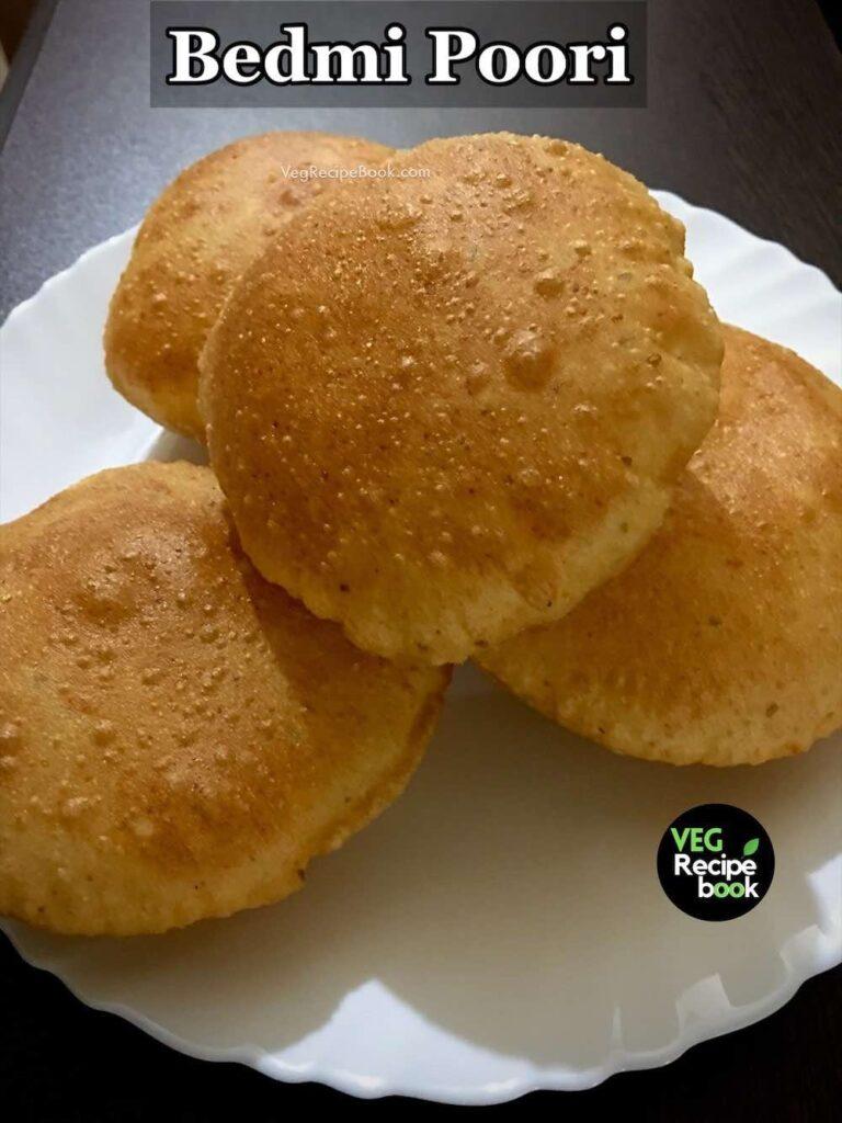 Bedmi Poori Recipe | How to make Bedmi Puri | Crispy Urad Dal Puri Recipe