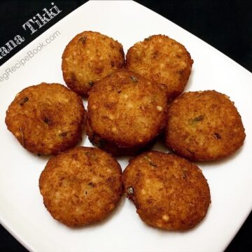 Sabudana Tikki Recipe for Fast | Sabudana Patties | Sabudana Cutlet Recipe for Navratri Vrat | Tapioca and Potato Cutlets Recipe