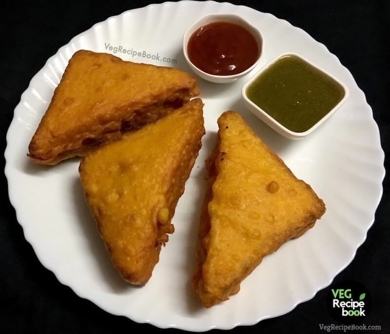 Bread Pakora Recipe | Bread Pakoda Recipe | Aloo stuffed Bread Pakoda Recipe