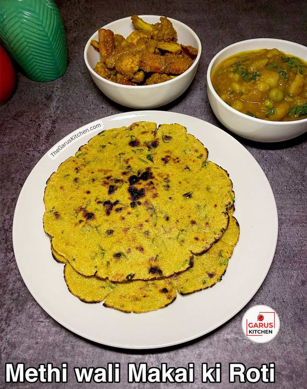 Methi Makka Roti Recipe | Methi Makai ki Roti Recipe