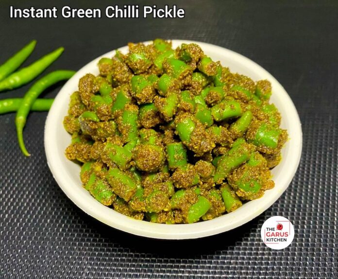Green Chilli Pickle Recipe | Instant Chilli Pickle Recipe | Hari Mirch ka Achar