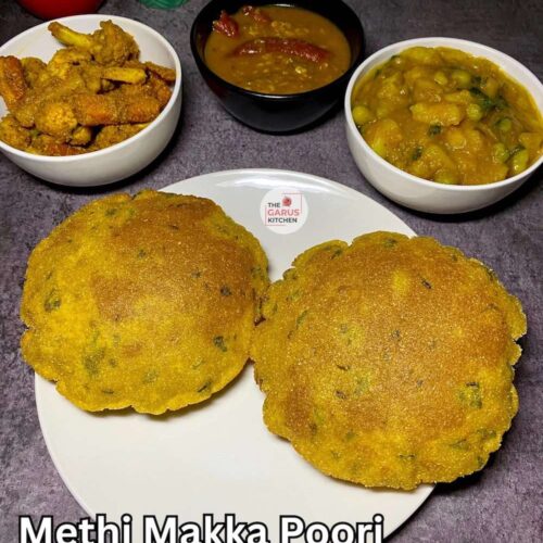 Makki Methi Puri Recipe | Methi Makai Atta Poori Recipe