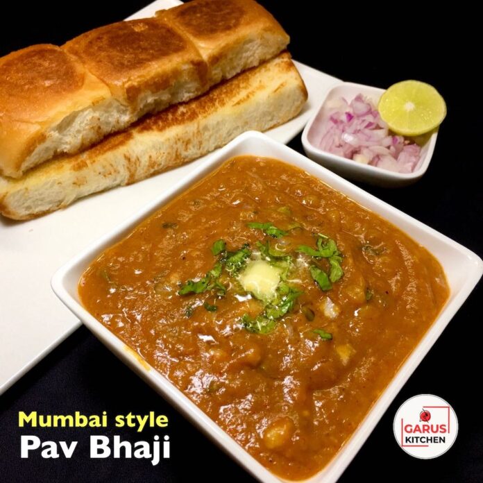 Mumbai Style Pav Bhaji Recipe | Bombay Bhaji Pav Recipe | Pav Bhaji Recipe Street style