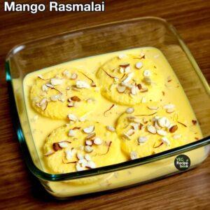 mango rasmalai recipe | mango bread rasmalai recipe | how to make instant rasmalai