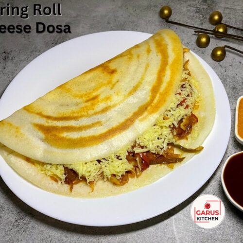 Spring Roll Cheese Dosa Recipe | Spring Cheese Dosa Recipe | Masala Cheese Dosa Recipe