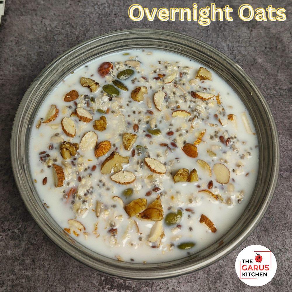 overnight oats recipe for weight loss | quick healthy breakfast recipe