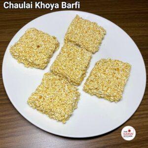 chaulai khoya barfi recipe | rajgira khoya barfi | cholai mawa burfi recipe