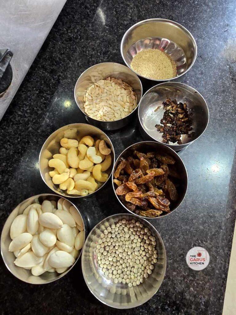 ingredients for thandai