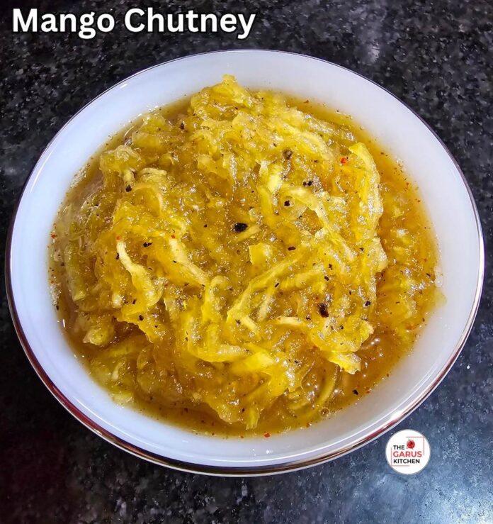 raw mango chutney recipe | aam ki khatti mithi chutney recipe | kids favorite mango chutney