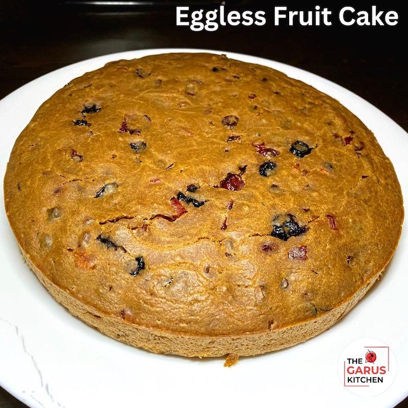 Eggless Fruit Cake Recipe