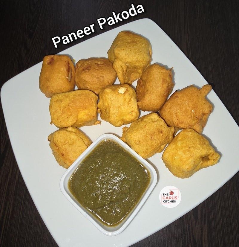 quick paneer pakoda recipe | how to make crispy paneer pakora