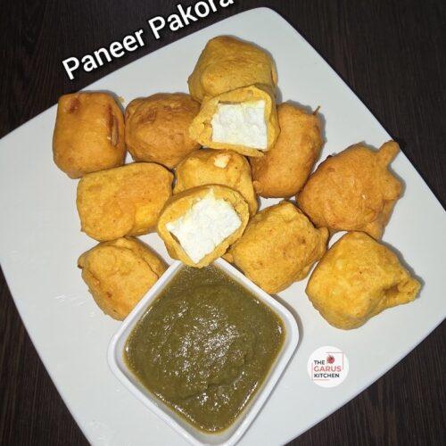 easy paneer pakoda recipe | how to make crispy paneer pakora at home