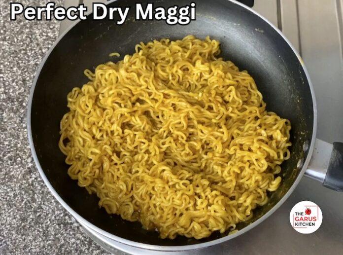 plain maggi recipe | how to make perfect dry maggi without stickiness