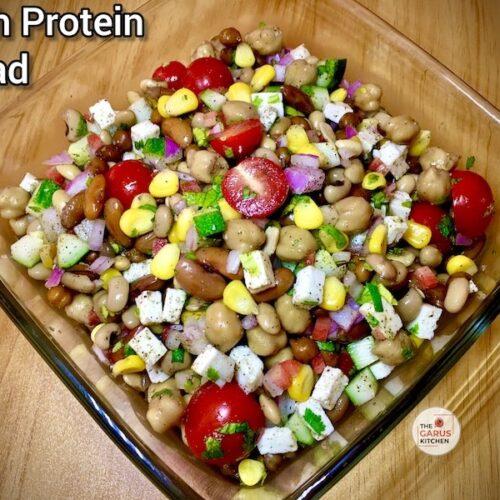 high protein salad recipe for weight loss | mixed bean and tofu salad recipe