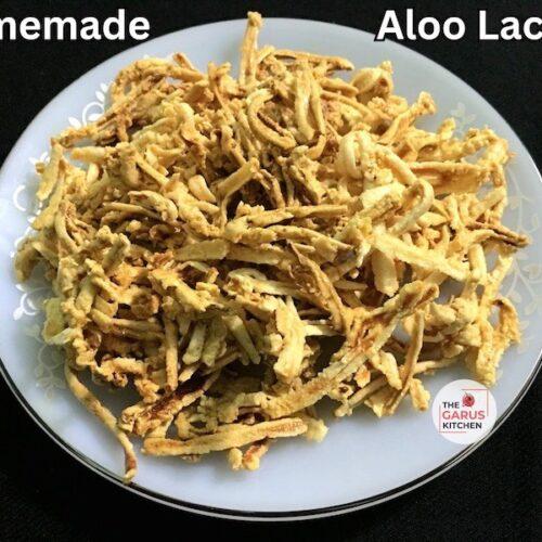 homemade aloo lachha recipe | sun-dried potato lachha for long storage