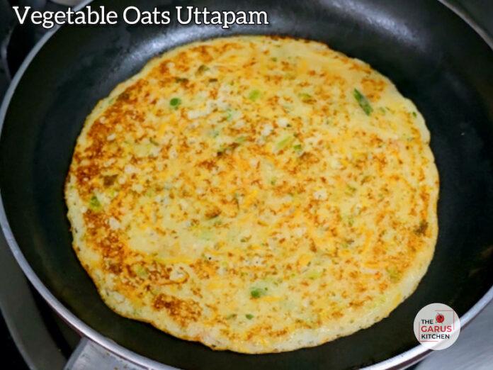 oats uttapam recipe | vegetable oats uttapam recipe