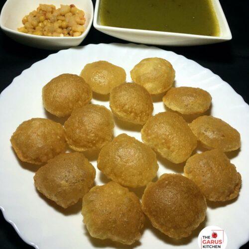 atta puri recipe for pani puri | atta golgappa recipe | puchka recipe