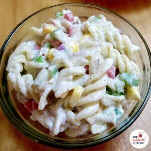 cold pasta salad recipe | creamy pasta salad recipe