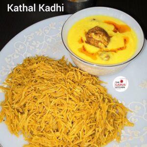 kathal kadhi recipe | jackfruit kadhi recipe