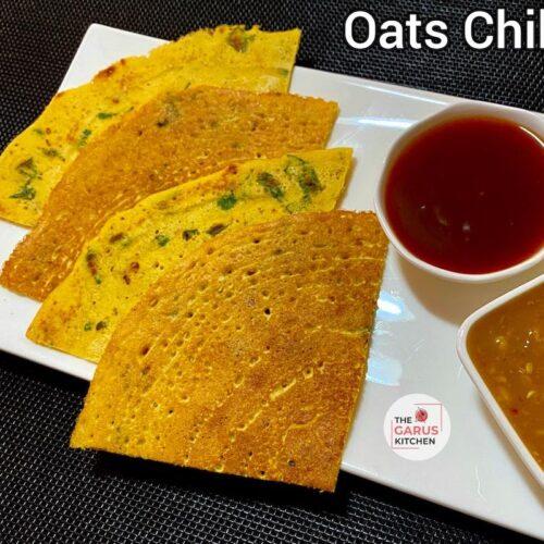 oats chilla recipe for weight loss | oats cheela recipe