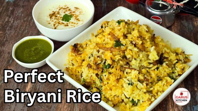 Plain Biryani Rice Recipe | Perfect Flavoured Biryani Rice with Masala