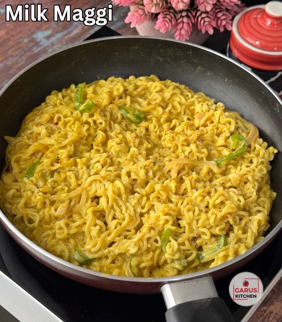 Milk Maggi Recipe | Creamy Cheesy Maggi Recipe