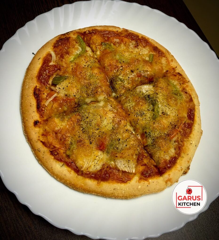Dominos Veg Pizza Recipe | How to make Veg Pizza at Home | Vegetable Pizza Recipe