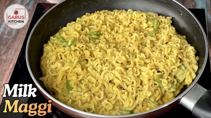 Milk Maggi Recipe | Creamy Cheesy Maggi Recipe