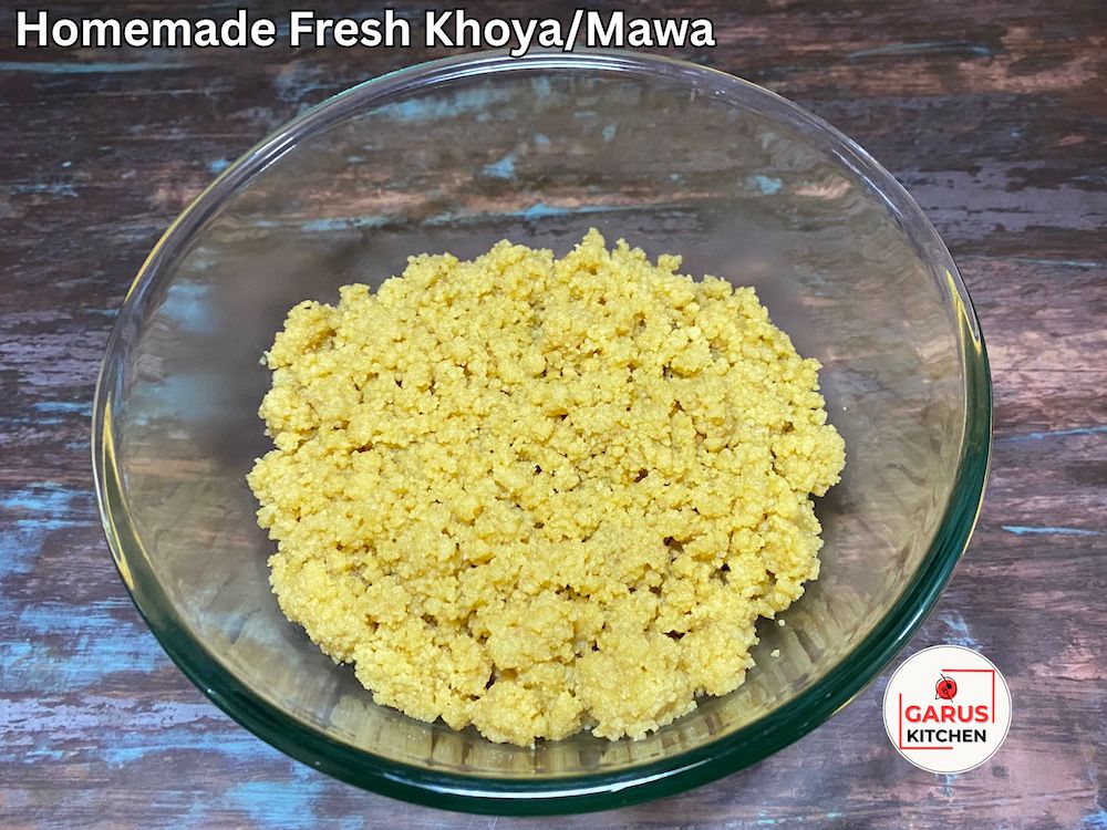 homemade fresh khoya or mawa recipe