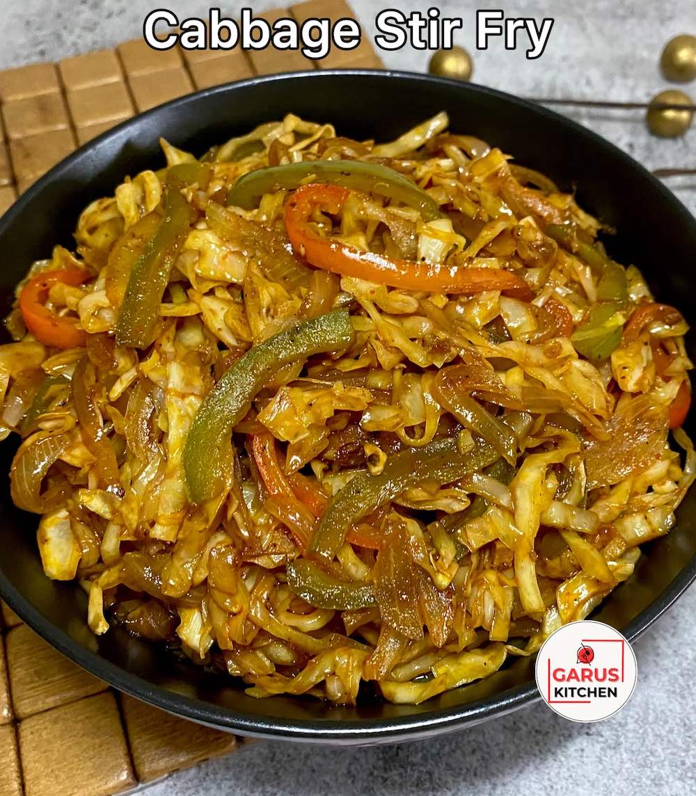 Stir-Fried Cabbage Recipe | Chinese style Cabbage Sabzi Recipe | Cabbage Stir Fry