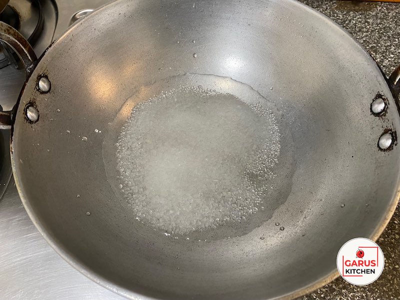sugar and water